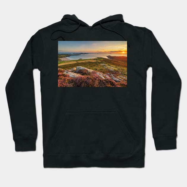 Whitesands Bay and Ramsey Island, Pembrokeshire Hoodie by dasantillo